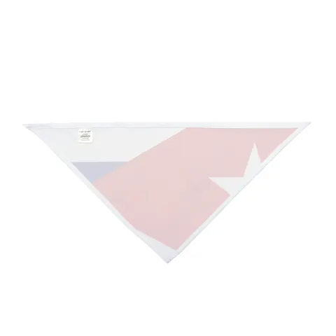 Cuba Blue Stripes & Red Triangle Pet Bandana — other view