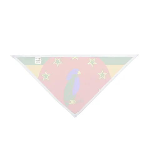 Dominica Green Cross & Circle Pet Bandana — other view