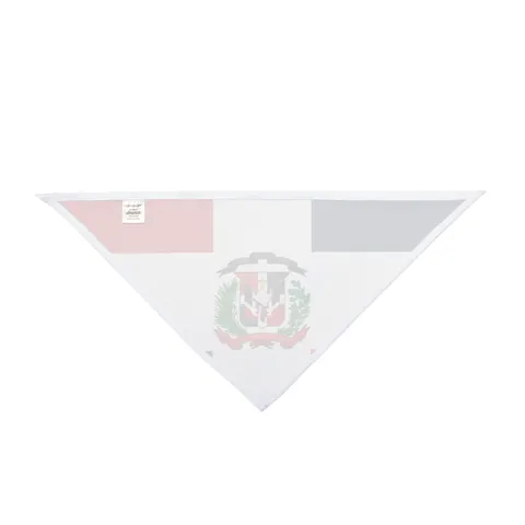 Dominican Republic Cross & Quarters Pet Bandana — other view
