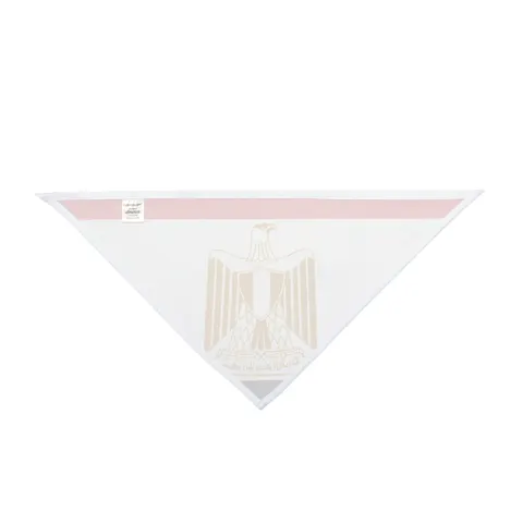 Egypt Red White Black Emblem Pet Bandana — other view
