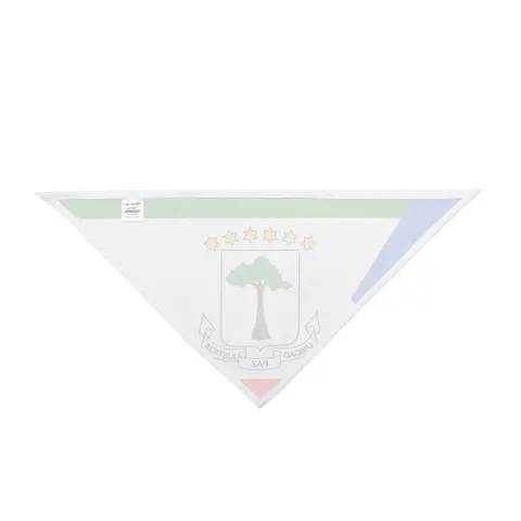 Equatorial Guinea Tricolor & Triangle Pet Bandana — other view