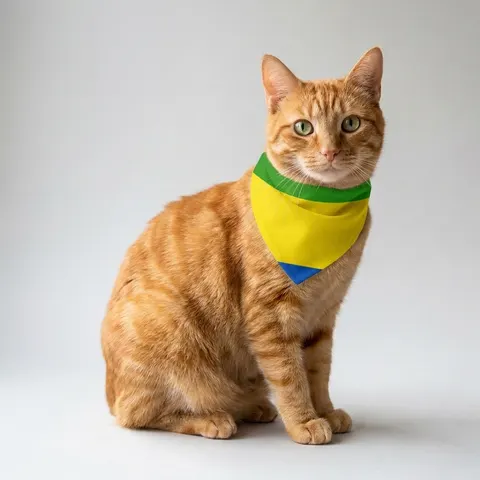 Gabon Green Yellow Blue
