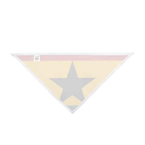 Ghana Red Gold Green & Star Pet Bandana — other view