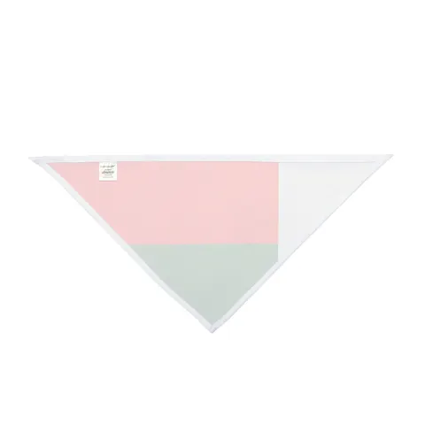 Madagascar White Red Green Pet Bandana — other view
