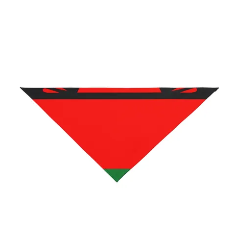 Malawi Rising Sun Pet Bandana — front view