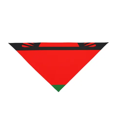 Malawi Rising Sun Pet Bandana — front view