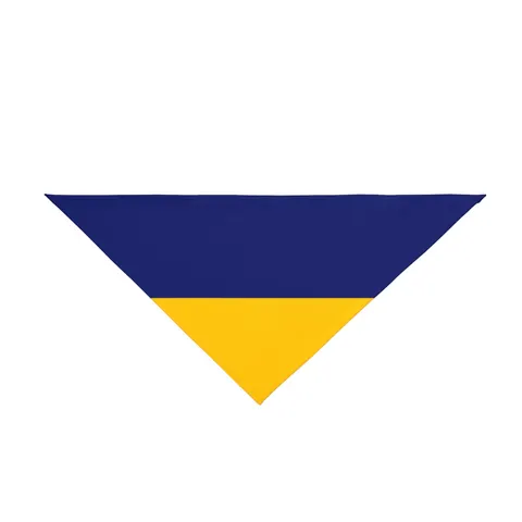 Mauritius Color Bands Pet Bandana — front view