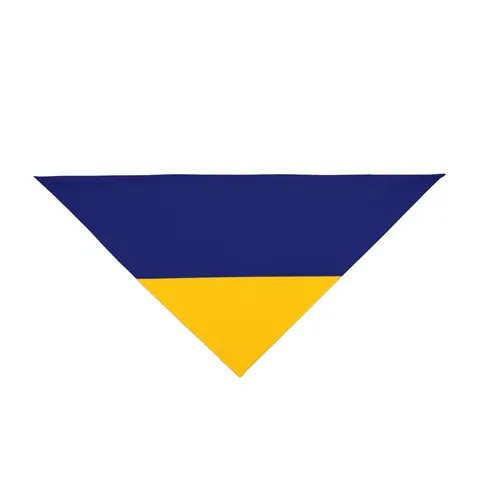 Mauritius Color Bands Pet Bandana — front view