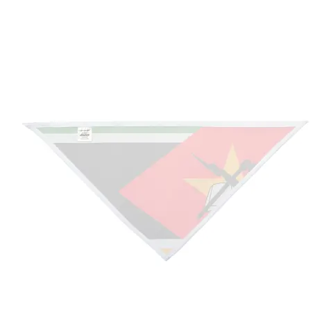 Mozambique Green Black Yellow Pet Bandana — other view