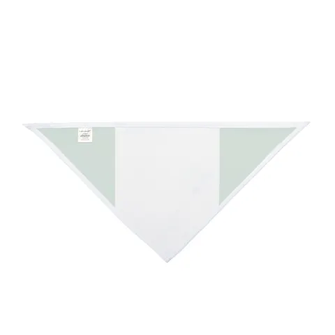 Nigeria Green & White Stripes Pet Bandana — other view