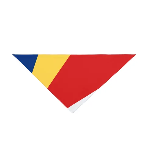 Seychelles Color Fan Pet Bandana — front view