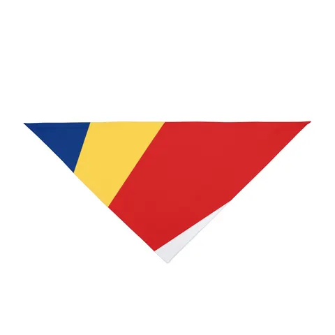 Seychelles Color Fan Pet Bandana — front view