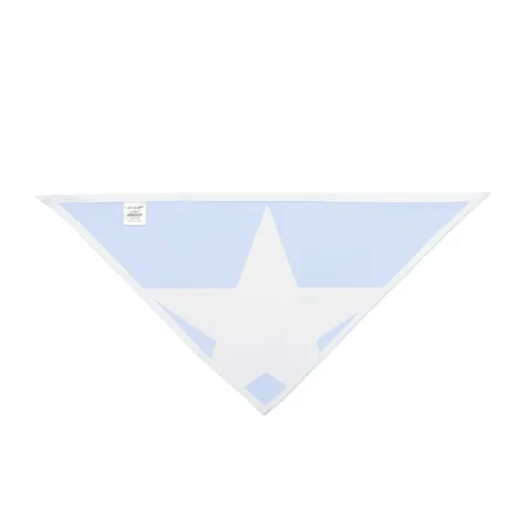 Somalia Blue White Star Pet Bandana — other view