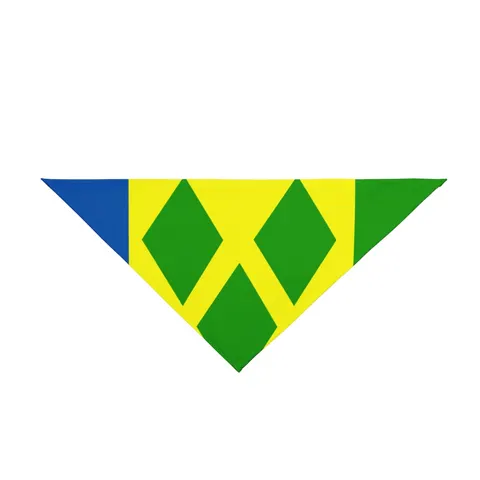 St. Vincent & Grenadines Diamonds Pet Bandana — front view