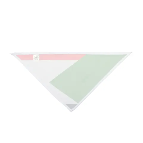 Sudan Red White Black Triangle Pet Bandana — other view