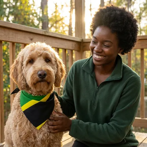Tanzania Diagonal Bands Pet Bandana