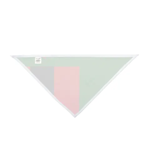 Zambia Green Field & Orange Eagle Pet Bandana — other view