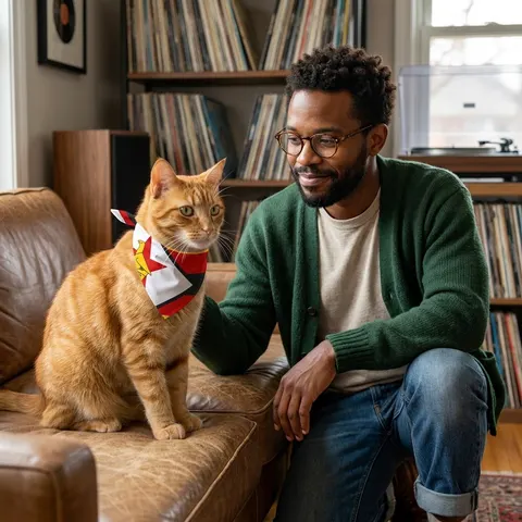 Zimbabwe Stripes & Triangle Pet Bandana