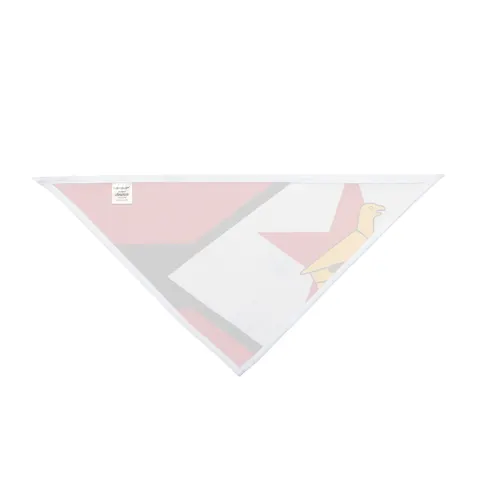Zimbabwe Stripes & Triangle Pet Bandana — other view