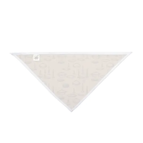 Holiday Family Dinner Icons Pet Bandana — other view