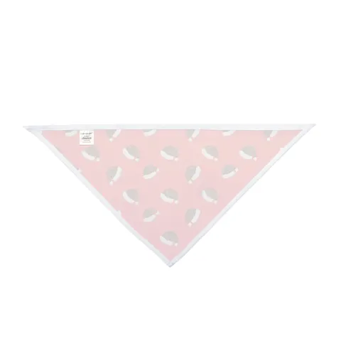 Holiday Brown Santa Hat Icons Pet Bandana — other view