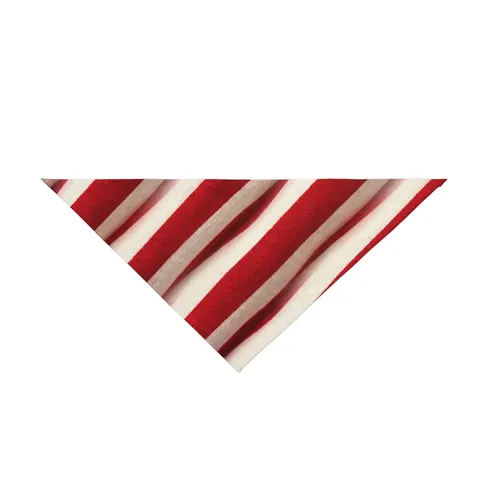 Holiday Candy Cane Twist Pet Bandana — front view