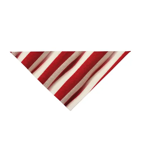 Holiday Candy Cane Twist Pet Bandana — front view