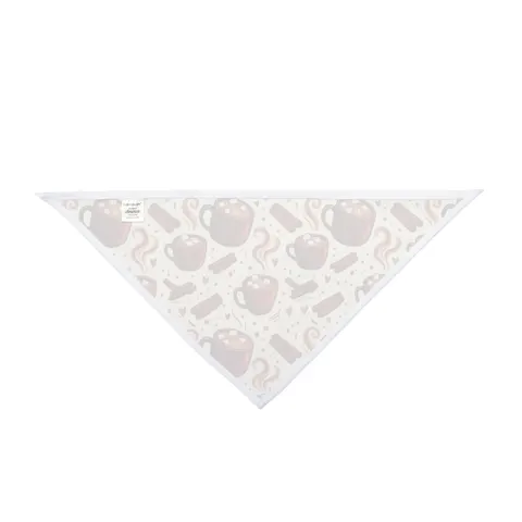 Holiday Hot Cocoa & Marshmallows Pet Bandana — other view