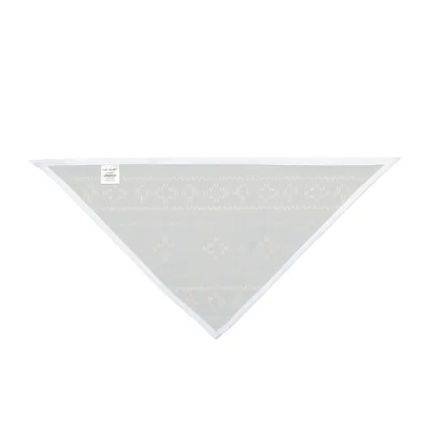 Holiday Green & Gold Knit Pet Bandana — other view