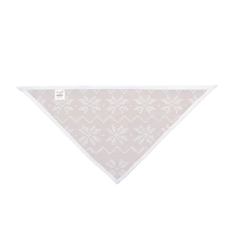 Holiday Red & White Knit Pet Bandana — other view