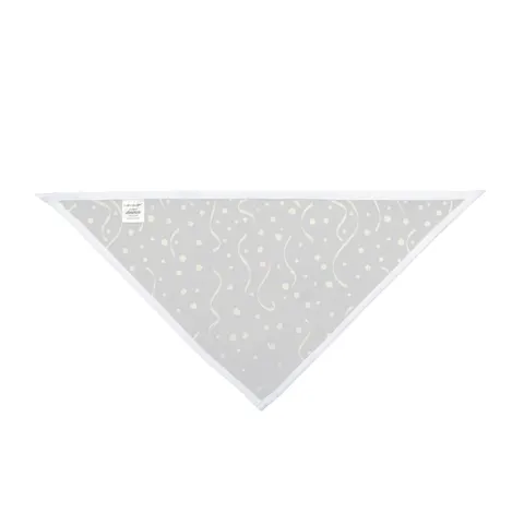 New Year Gold Confetti on Black Pet Bandana — other view