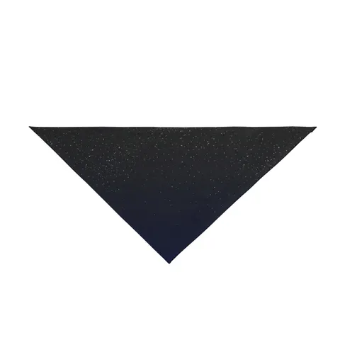 New Year Midnight Sparkle Gradient Pet Bandana — front view