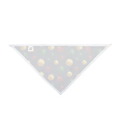 Holiday Glass Ornament Scatter Pet Bandana — other view