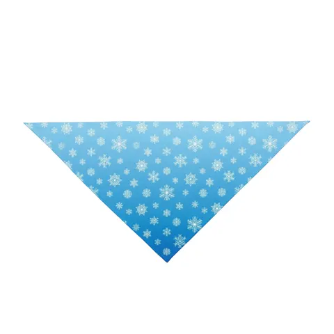 Holiday Snowflake All-Over Pet Bandana — front view