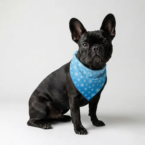 Holiday Snowflake All-Over Pet Bandana