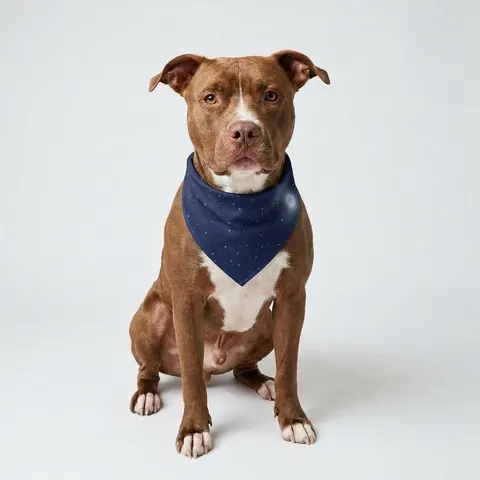 Holiday Starry Winter Night Pet Bandana