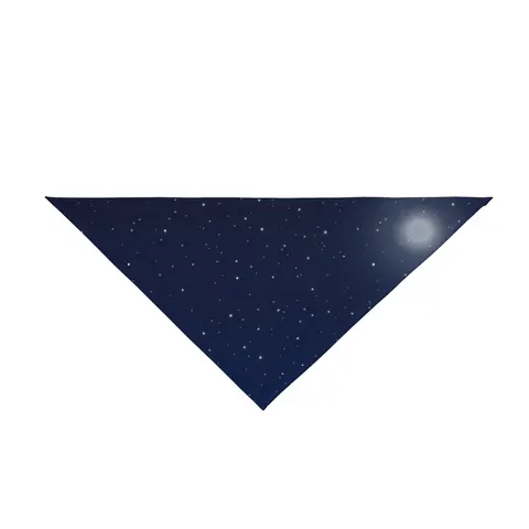 Holiday Starry Winter Night Pet Bandana — front view
