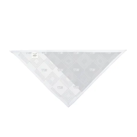 Jackson State 1877 Blue & White Split Pet Bandana — other view
