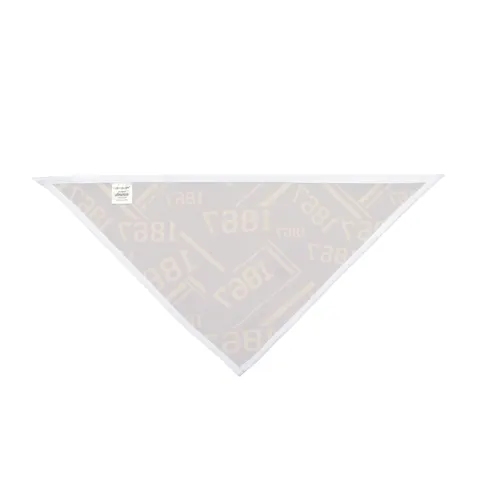 Morehouse 1867 Maroon & Gold Classic Pet Bandana — other view