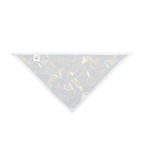 NC A&T 1891 Blue & Gold Tech Pattern Pet Bandana — other view