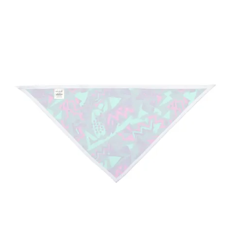 90s Memphis Pattern Pet Bandana — other view