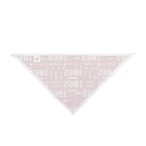 Shaw 1865 Crimson & White Pet Bandana — other view