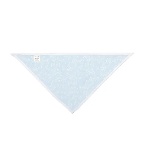 Spelman 1881 Sky Blue Elegance Pet Bandana — other view