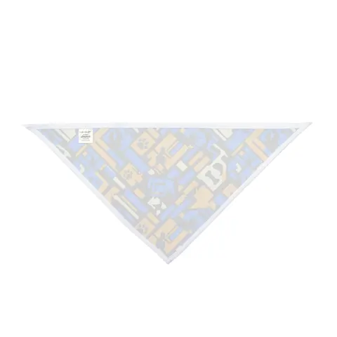 Streetwear Black/White Stencil Pet Bandana — other view
