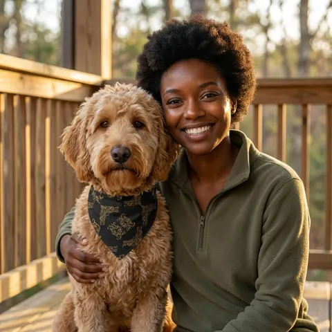 Trap Renaissance Gold Frame Pet Bandana
