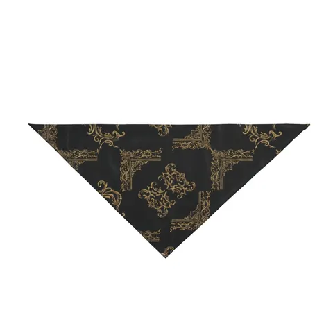Trap Renaissance Gold Frame Pet Bandana — front view