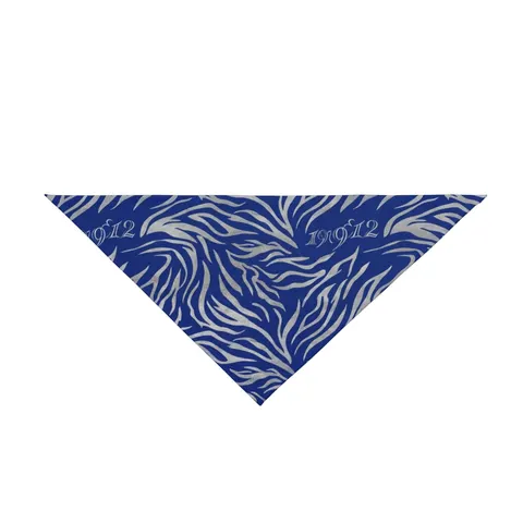 Tennessee State 1912 Royal Pattern Pet Bandana — front view