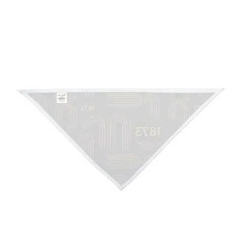 UAPB 1873 Black & Gold Arc Pattern Pet Bandana — other view