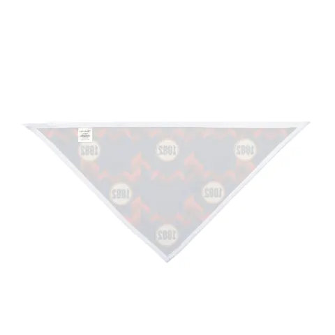 Virginia State 1882 Orange & Blue Pet Bandana — other view