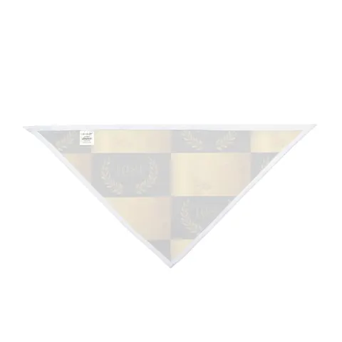 West Virginia State 1891 Black & Gold Pet Bandana — other view